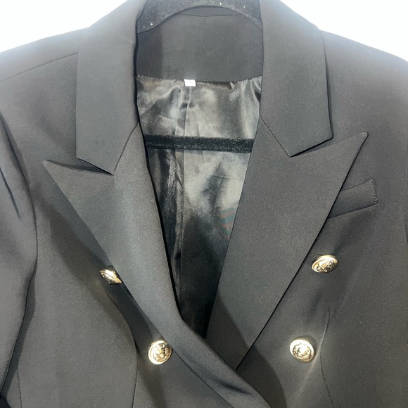 Amazon women's plus size double breasted button tailored blazer size 2XL - Picture 4 of 6